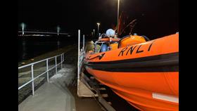 Queensferry RNLI Lifeboat Jimmie Cairncross recovered, refuelled and washed ready for service
