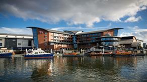 The RNLI College, taken from Holes Bay in Poole