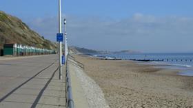 Alum Chine Beach at Bournemouth in Dorset is an RNLI lifeguarded beach.