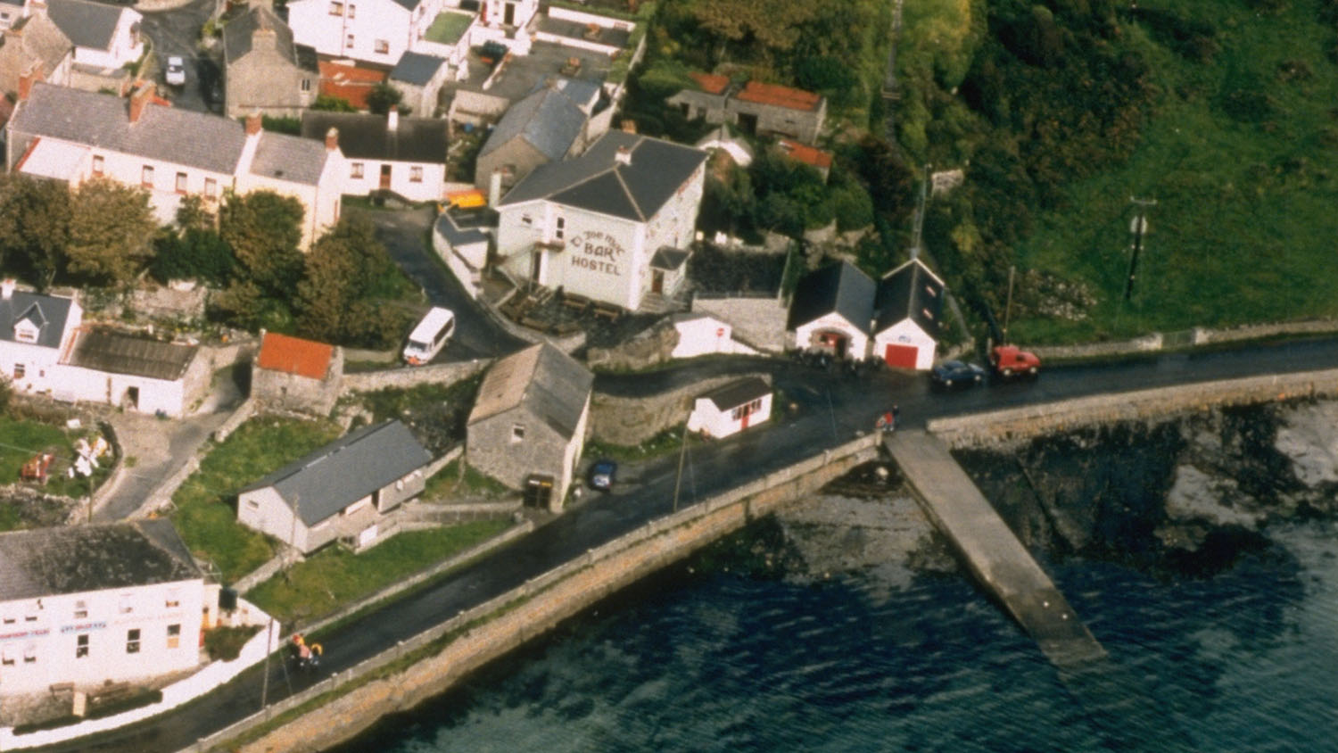 Aerial view of RNLI Aran Islands Lifeboat Station