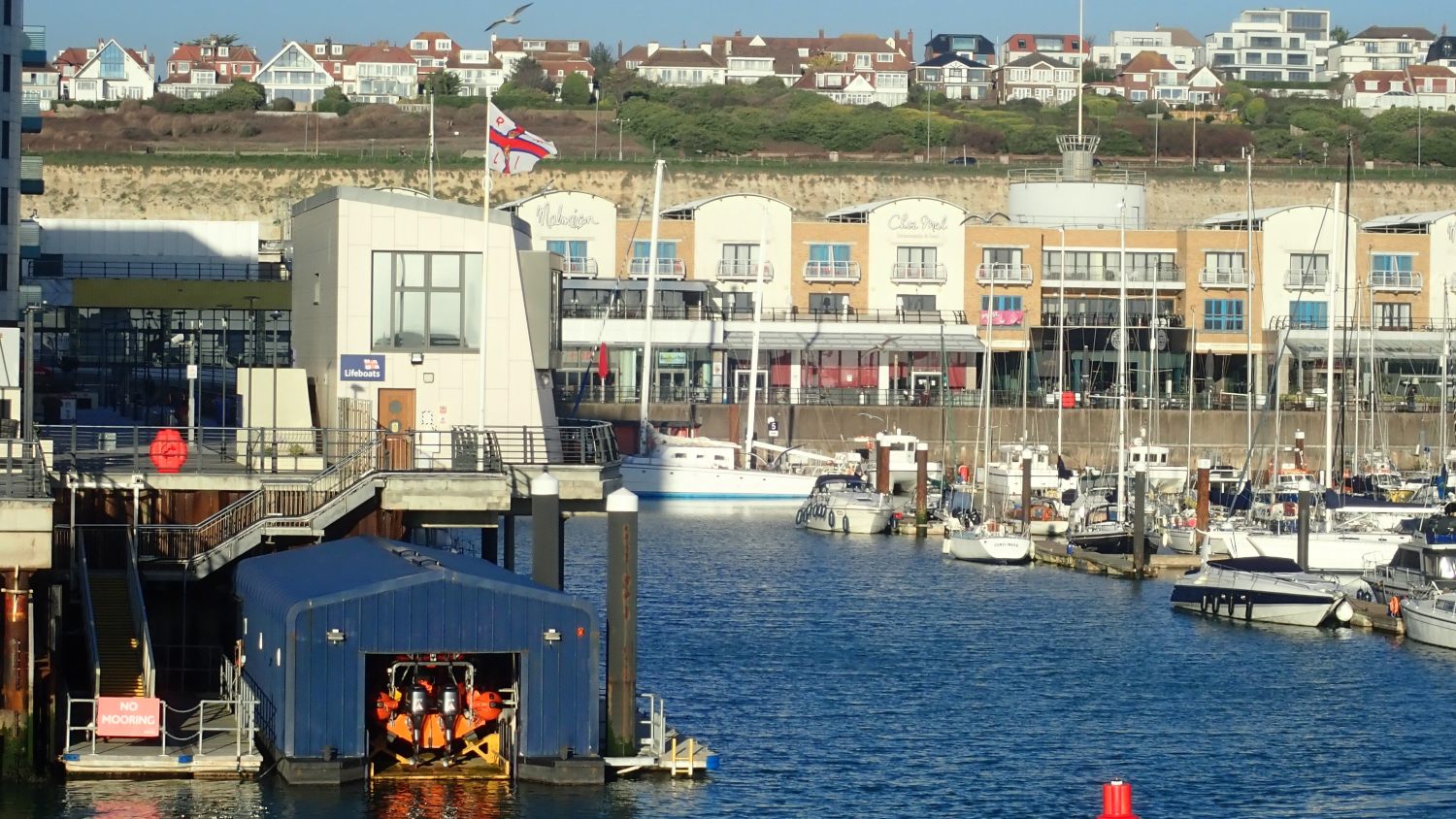 View of Brighton Lifeboat Station from the water