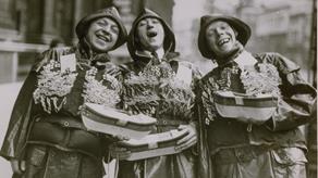 1932: Three lifeboat crew collectors on London Lifeboat Day