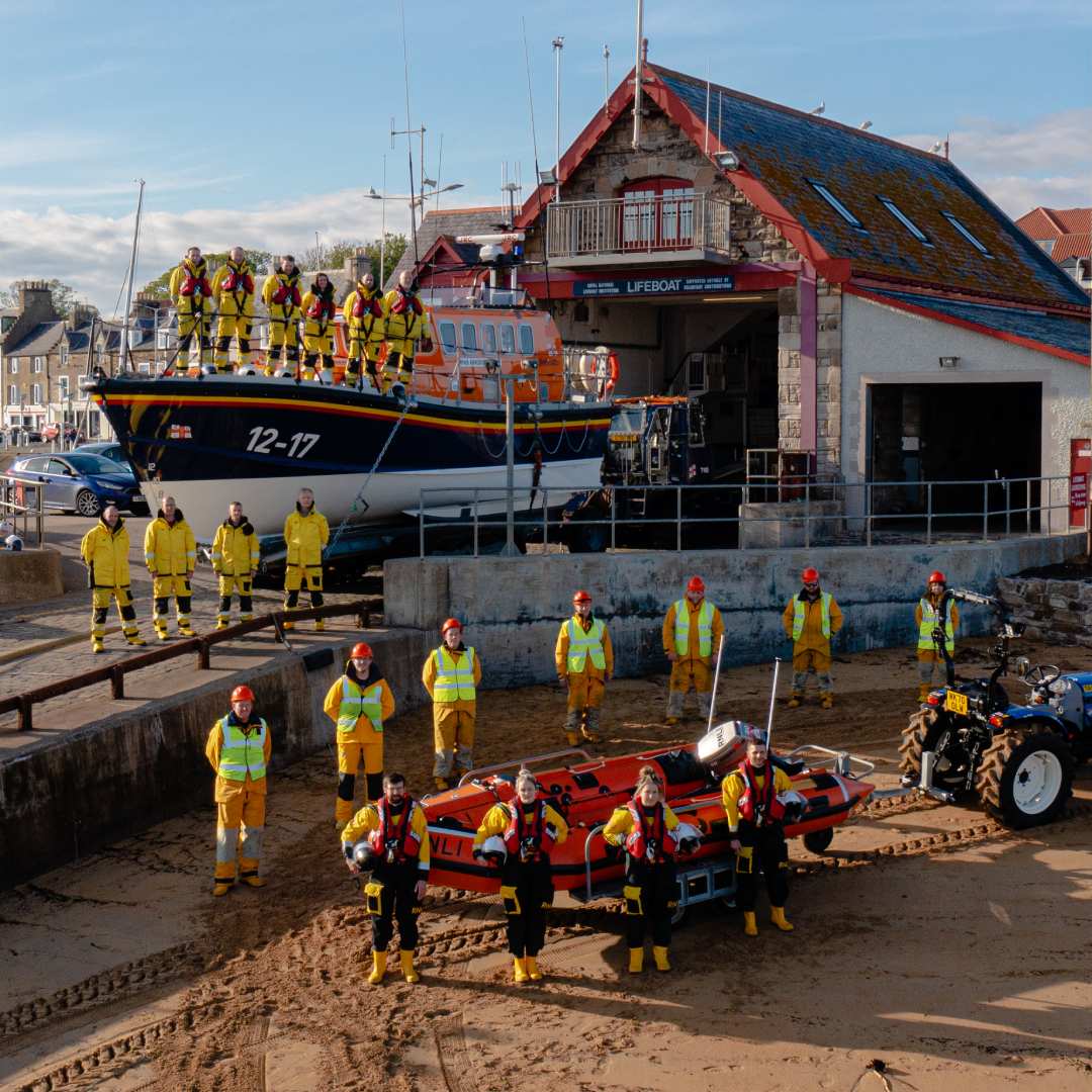 Group shot of Anstruther operational volunteer crew members
