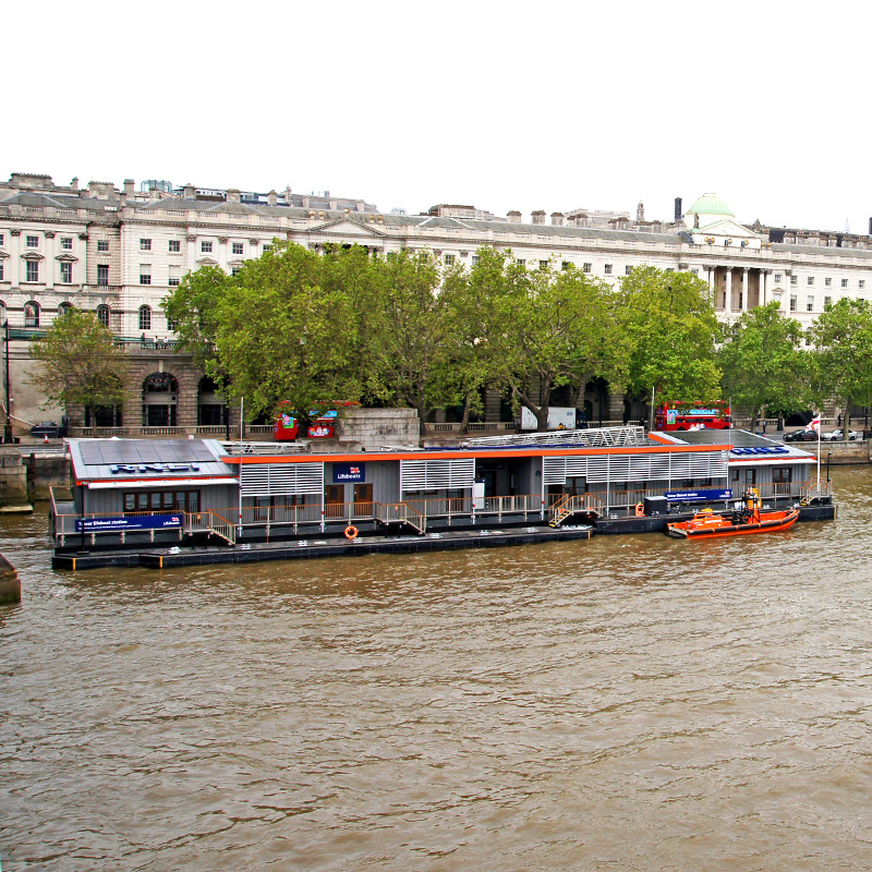 Tower lifeboat station on the River Thames